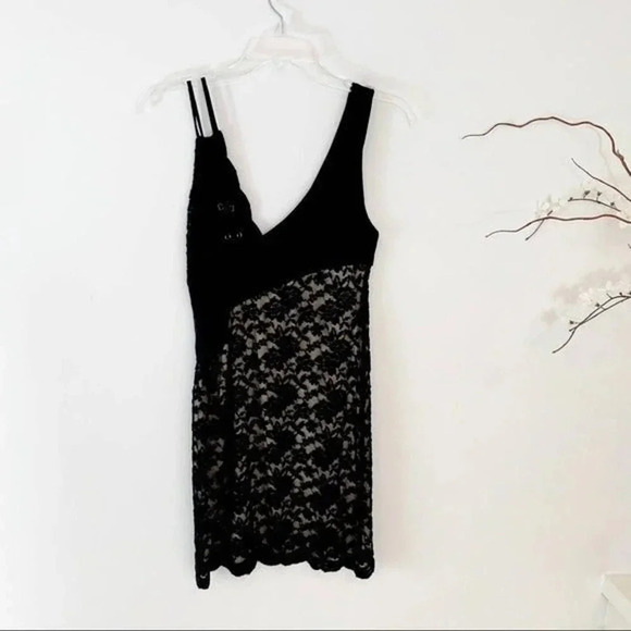 Free People Lower Eastside Lace Dress Black Size XS - Picture 6 of 11